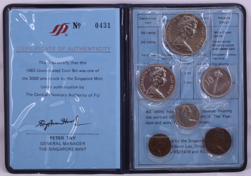 Fiji 1983 Uncirculated Coin Set KM# MS6 product image