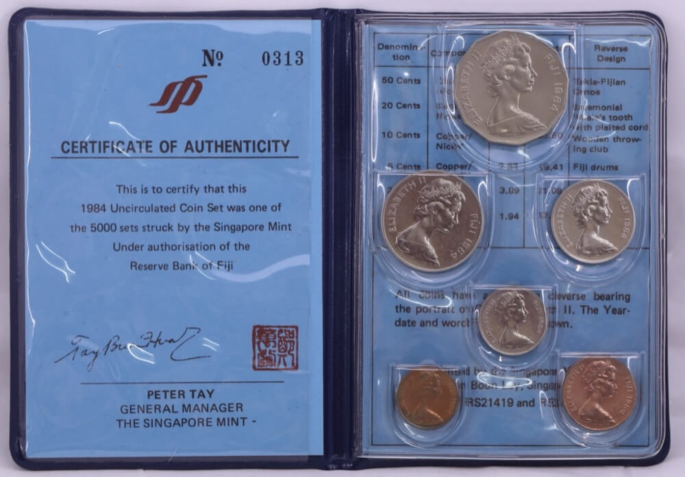 Fiji 1984 Uncirculated Coin Set KM# MS7 product image