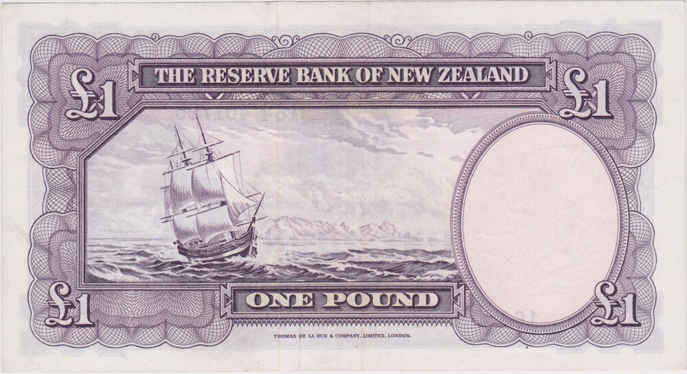 New Zealand 1956 1 Pound P# 159d Extremely Fine