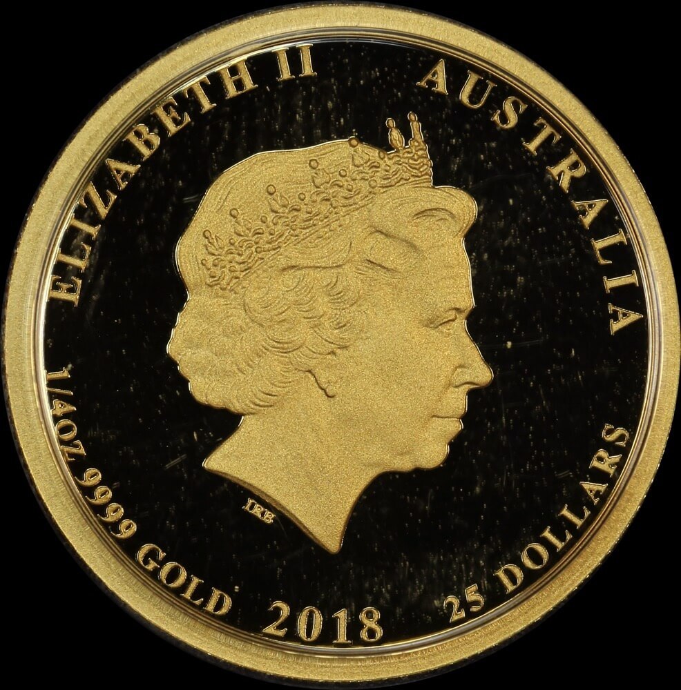2018 Proof Gold 1/4 ozt Coin Henry and Meghan Wedding - Missing coloured outer sleeve product image