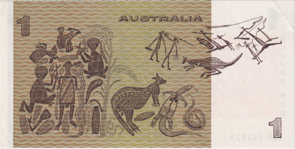 1979 $1 Note Knight/Stone DGH Last Prefix R77L Extremely Fine