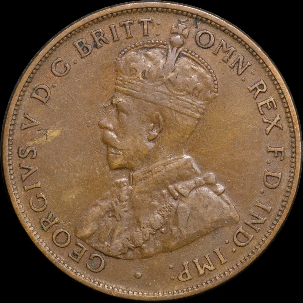 1925 Penny Broken N Variety Very Fine