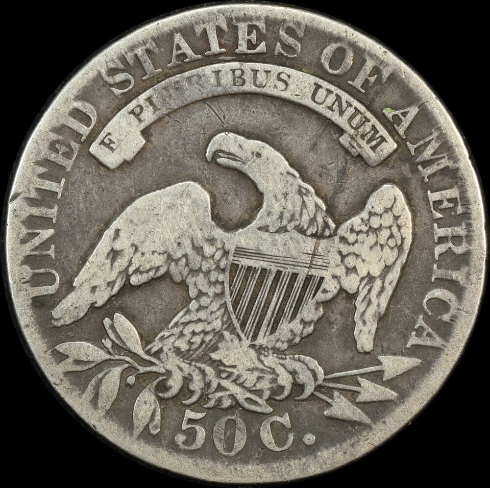 United States 1833 Silver Capped Bust Half Dollar KM# 37 Fine product image