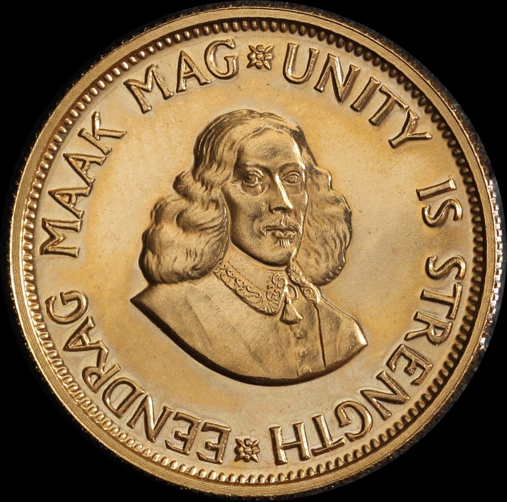 South Africa 1973 Gold Proof 2 Rand KM# 64 FDC product image