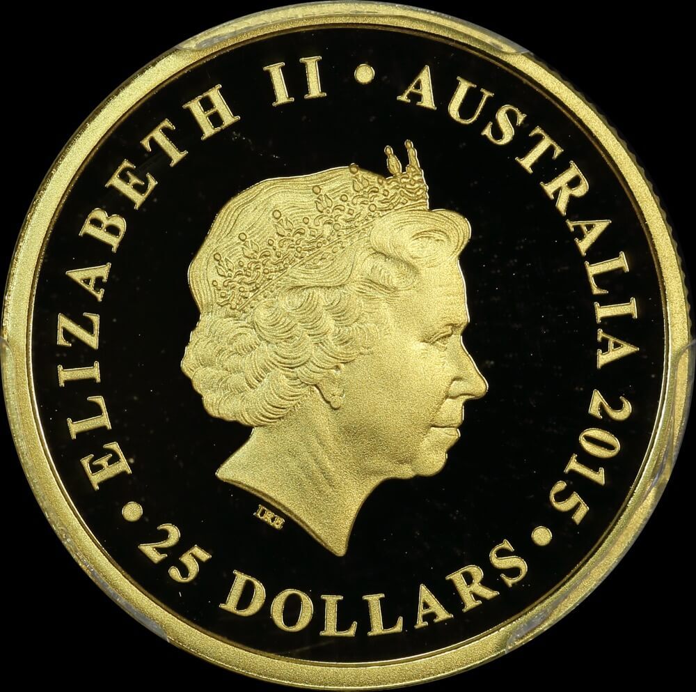 2015 Perth Mint Proof Gold Sovereign PCGS PR70DCAM product image