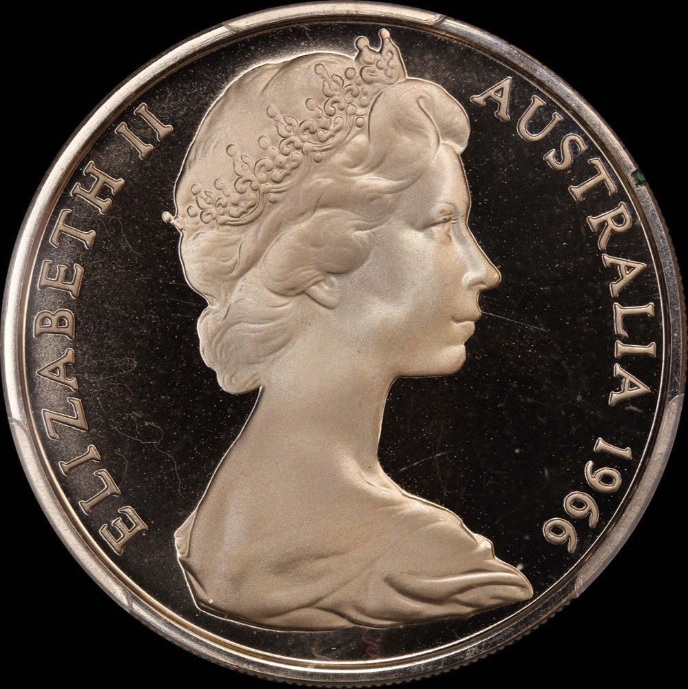 Australia 1966 Proof 20 Cents PCGS PR68DCAM