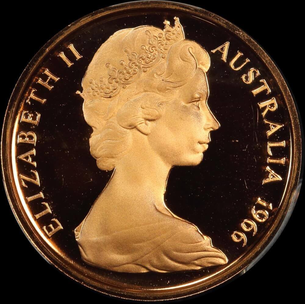 Australia 1966 Proof 1 Cent PCGS PR 69DCAM