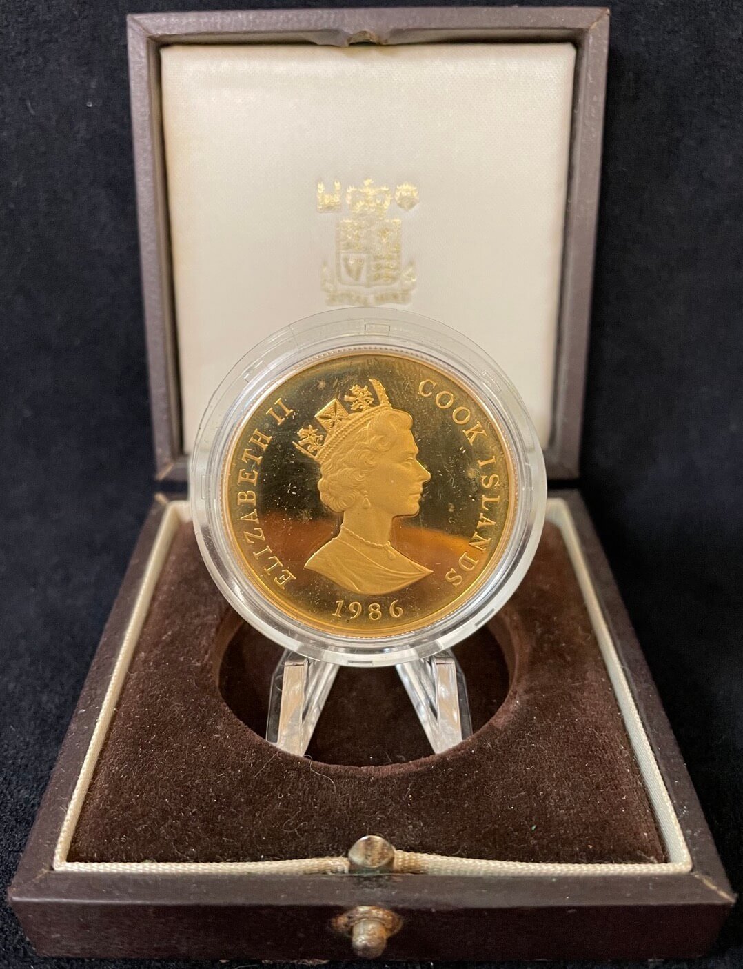 Cook Islands 1984 Gold One Dollar Proof Coin Royal Wedding KM# 32b FDC product image