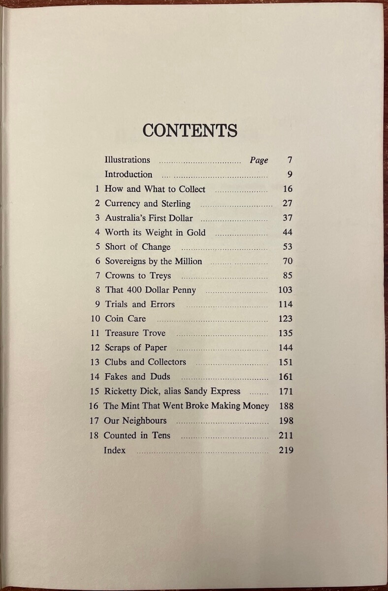 Collecting Australian Coins Hanley and James Hardcover Book