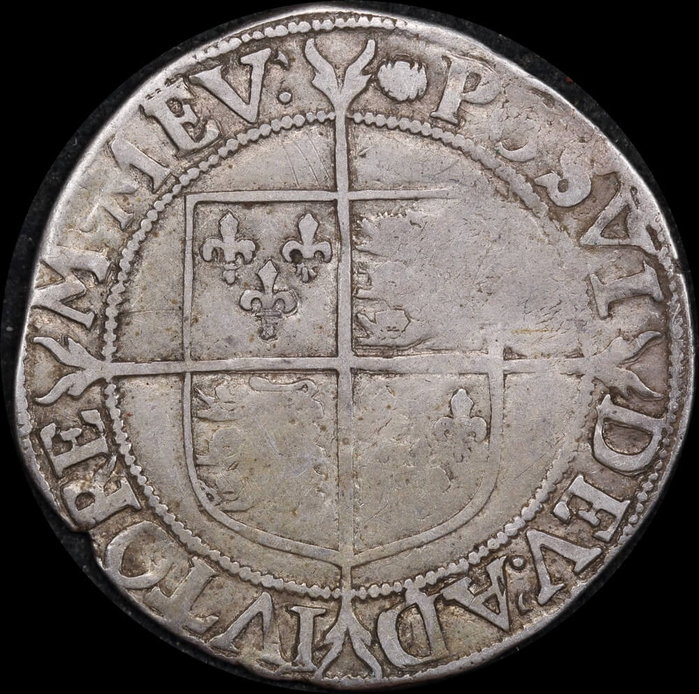 1592 ~ 1595 Silver Shilling Elizabeth I S#2577 good Fine