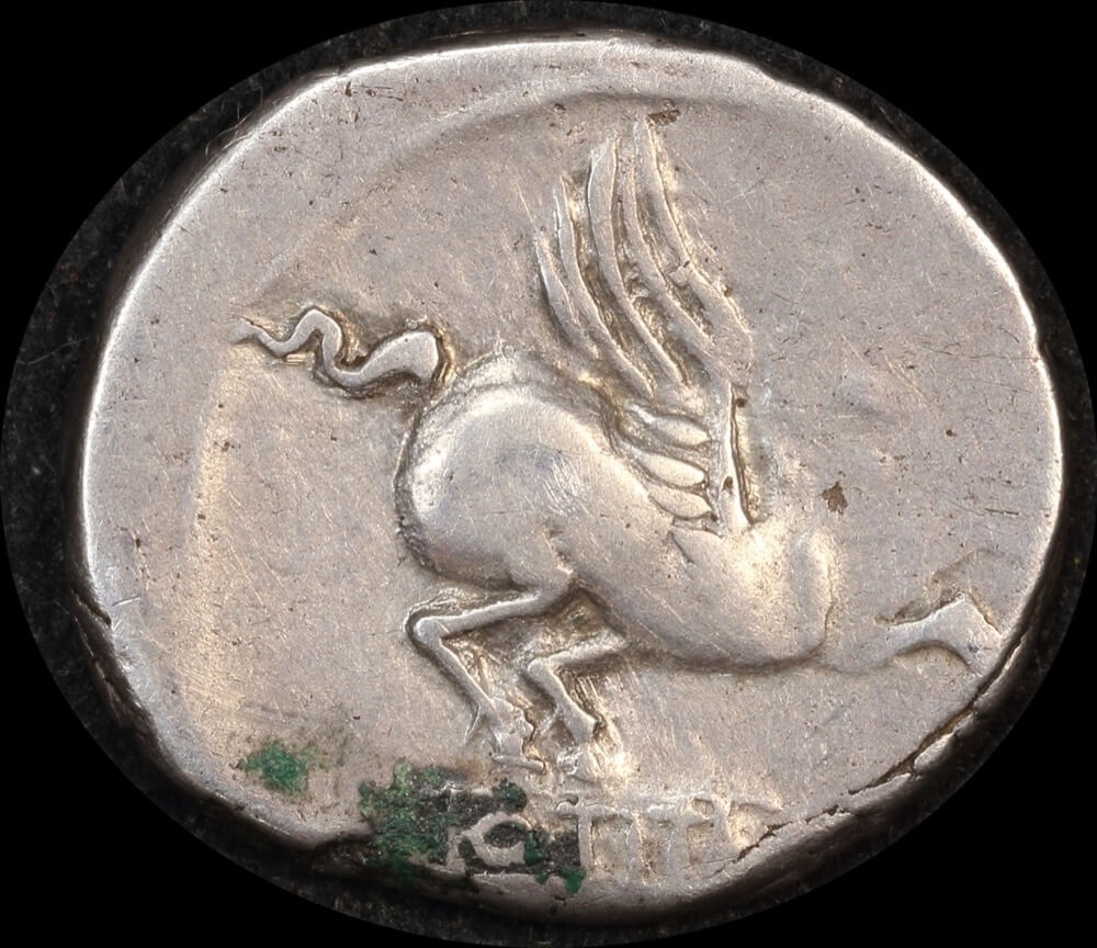 Ancient Rome (Imperial)  90 BC Q. Titius Silver Denarius Pegasus  RRC 341/1 Very Fine