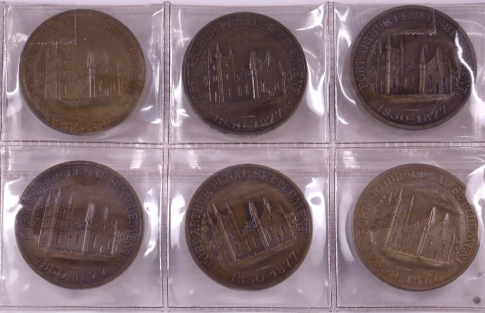 Centenary Medal Company Set of 7 Bronze Medals 1984-1985 Port Arthur Penal Settlement