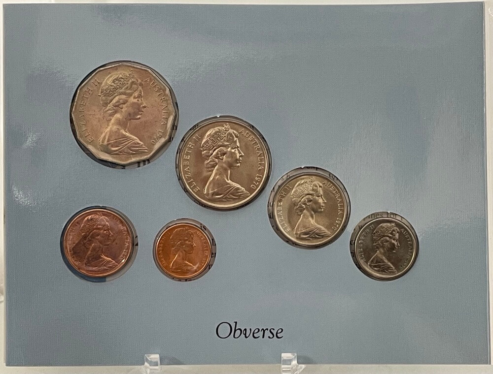 1970 Uncirculated Mint Coin Set Sherwoods Captain Cook