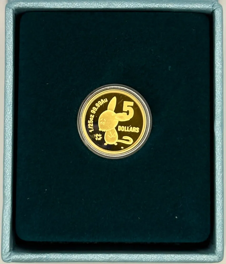 2008 Gold $5 Proof Little Dinkums - Binny Bilby