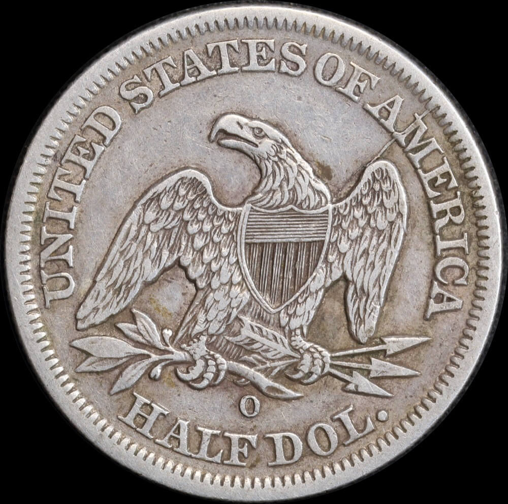 USA 1854-O Silver Half Dollar KM# 82 good VF product image