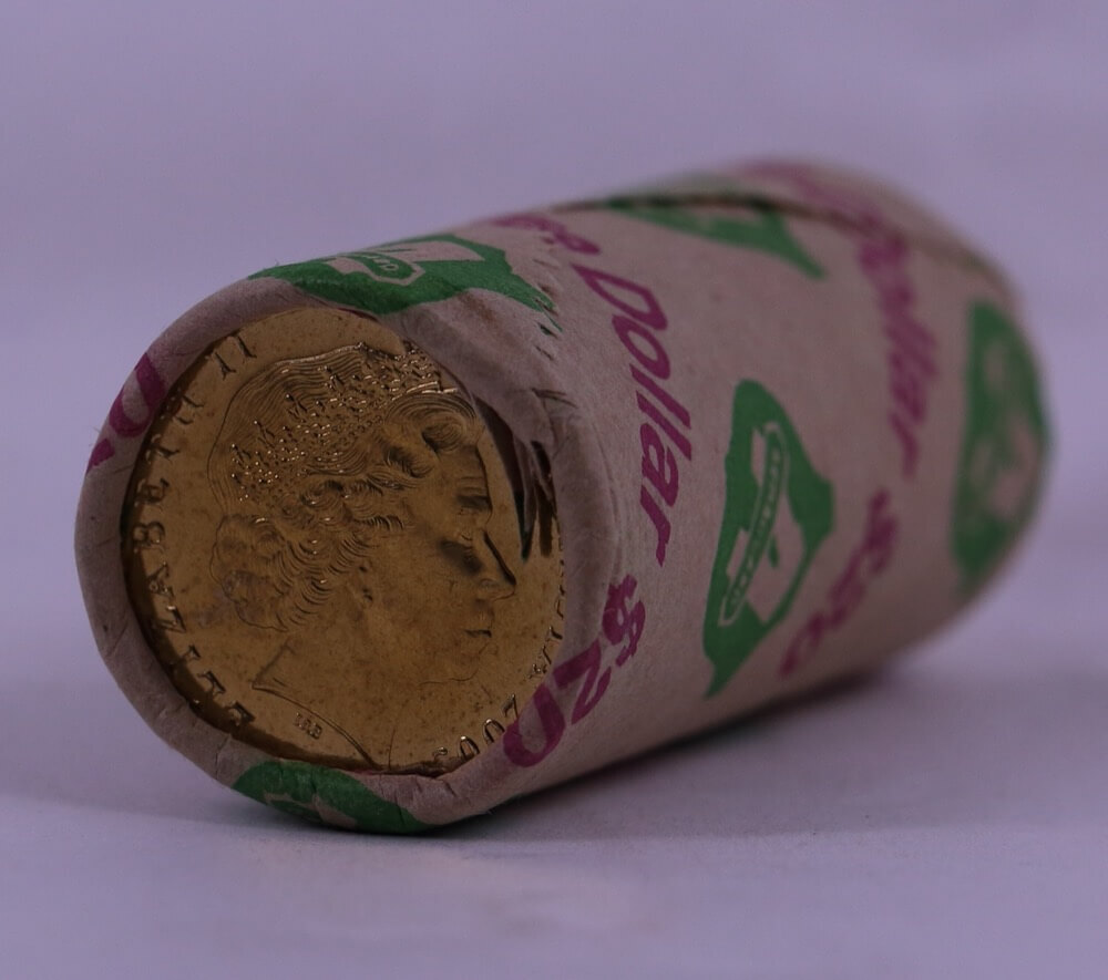 2005 One Dollar Coin Mint Roll Mob of Roos