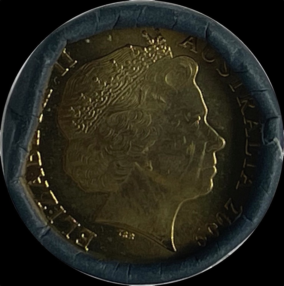 2009 One Dollar Coin Mint Roll Old Age Pension Heads / Tails