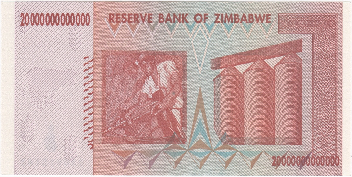 Zimbabwe 2008 20 Trillion Dollars P# 7 Uncirculated product image