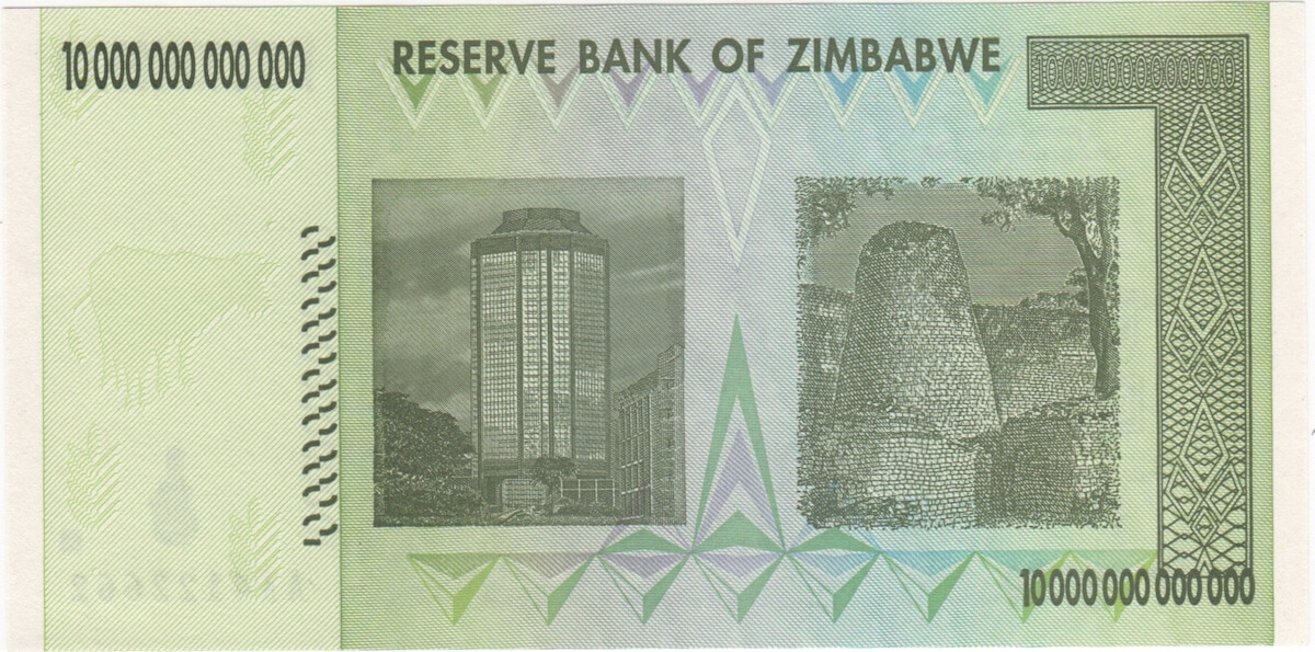 Zimbabwe 2008 10 Trillion Dollars P# 6 Uncirculated product image