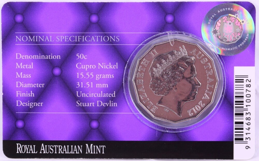 2012 50 Cent Uncirculated Coin Diamond Jubilee