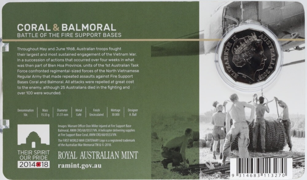 2018 50 Cent Uncirculated Coin Coral and Balmoral product image