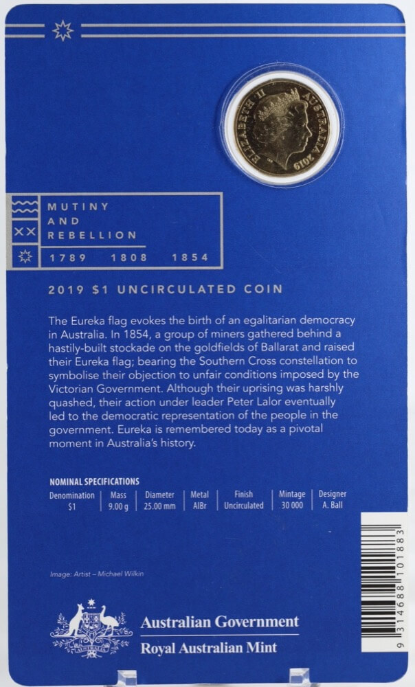 2019 1 Dollar Eureka Stockade product image