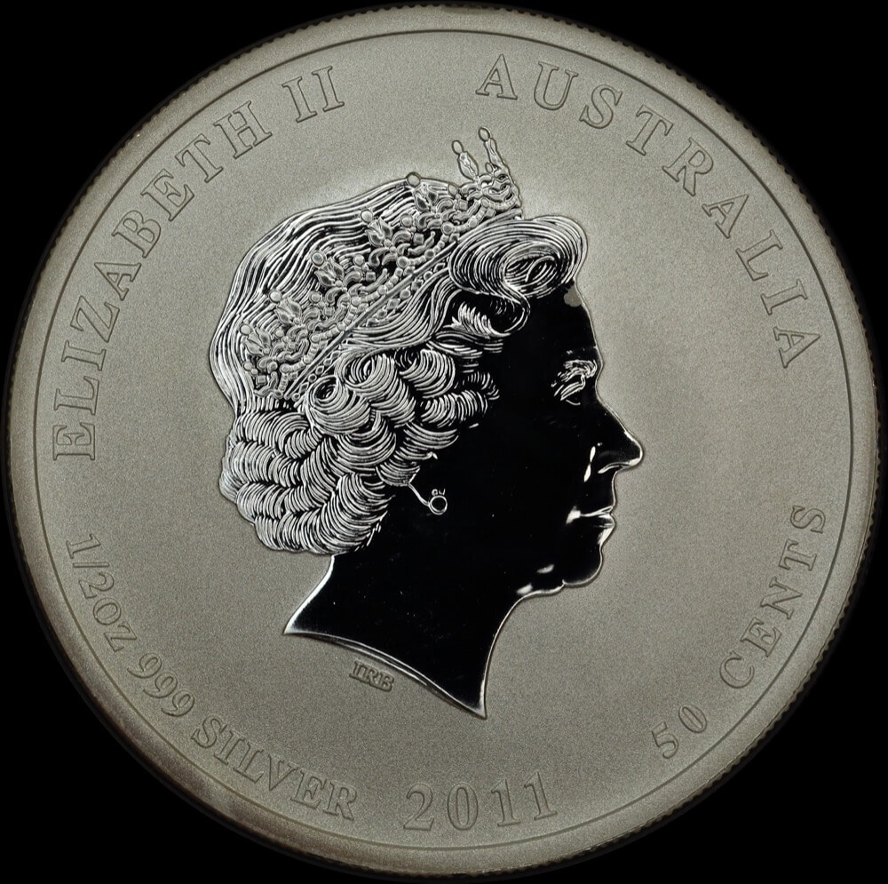 2011 Silver Lunar Half Ounce Unc Coin Rabbit Series II product image