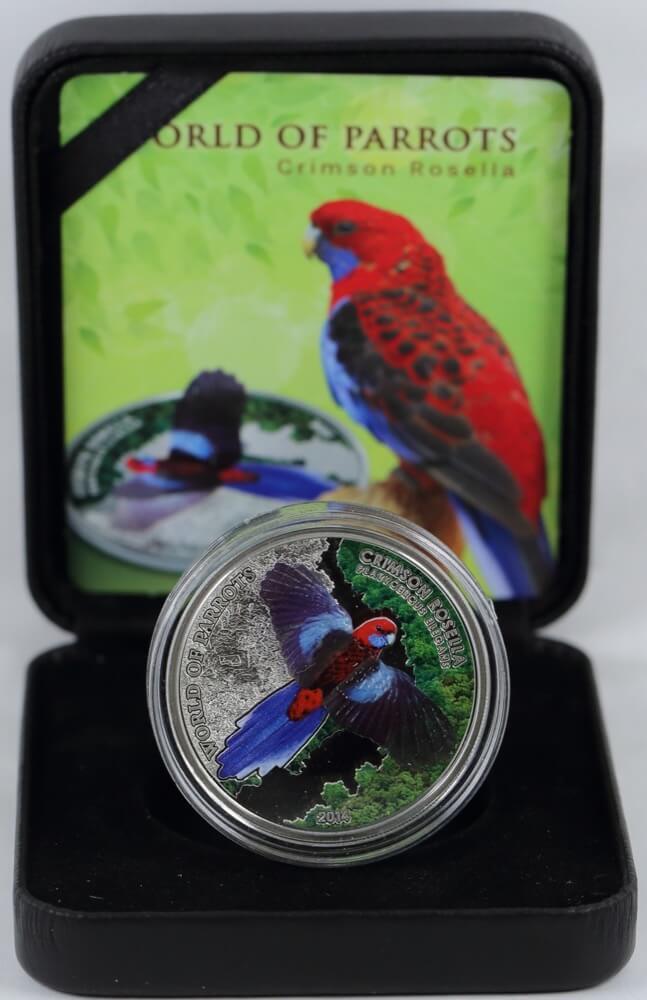 Cook Islands 2015 Silver 5 Dollars Rosella product image