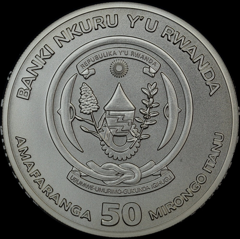 Rwanda 2014 Silver 50 Francs Uncirculated product image