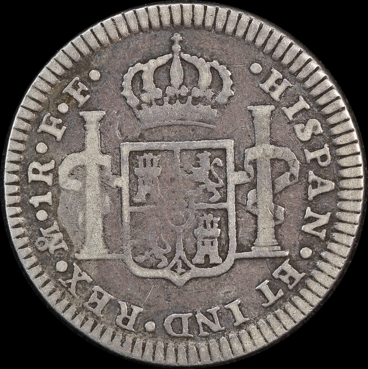 Mexico 1782 Silver 1 Reale KM# 78.2 Fine product image