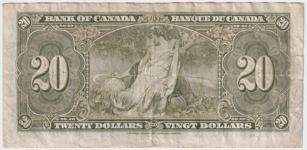 Canada 1937 20 Dollars P# 62b Very Fine product image