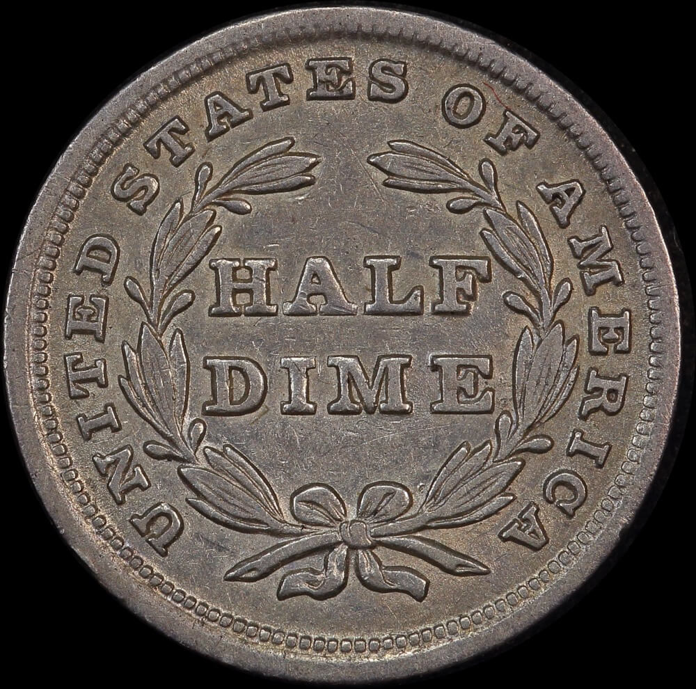 United States 1838 Silver Half Dime KM# 62.1 good VF product image