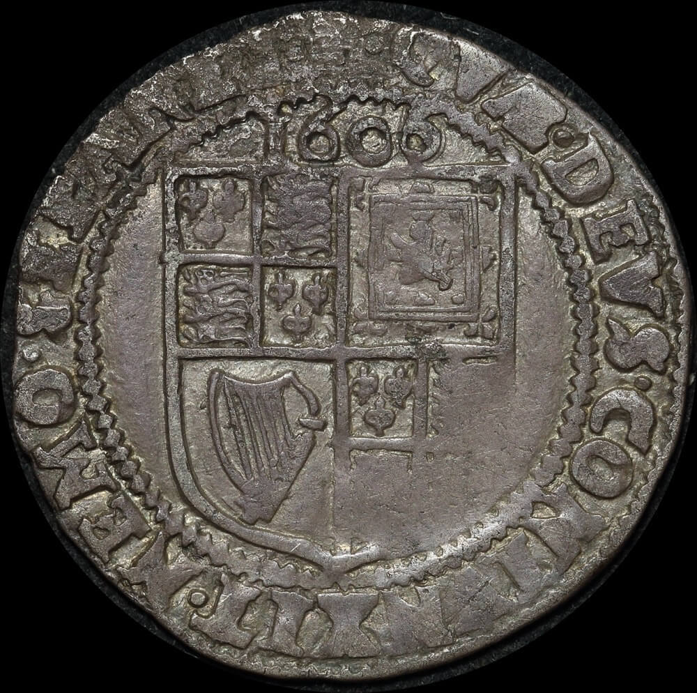 1606 Silver Sixpence James I S#2657 good Fine