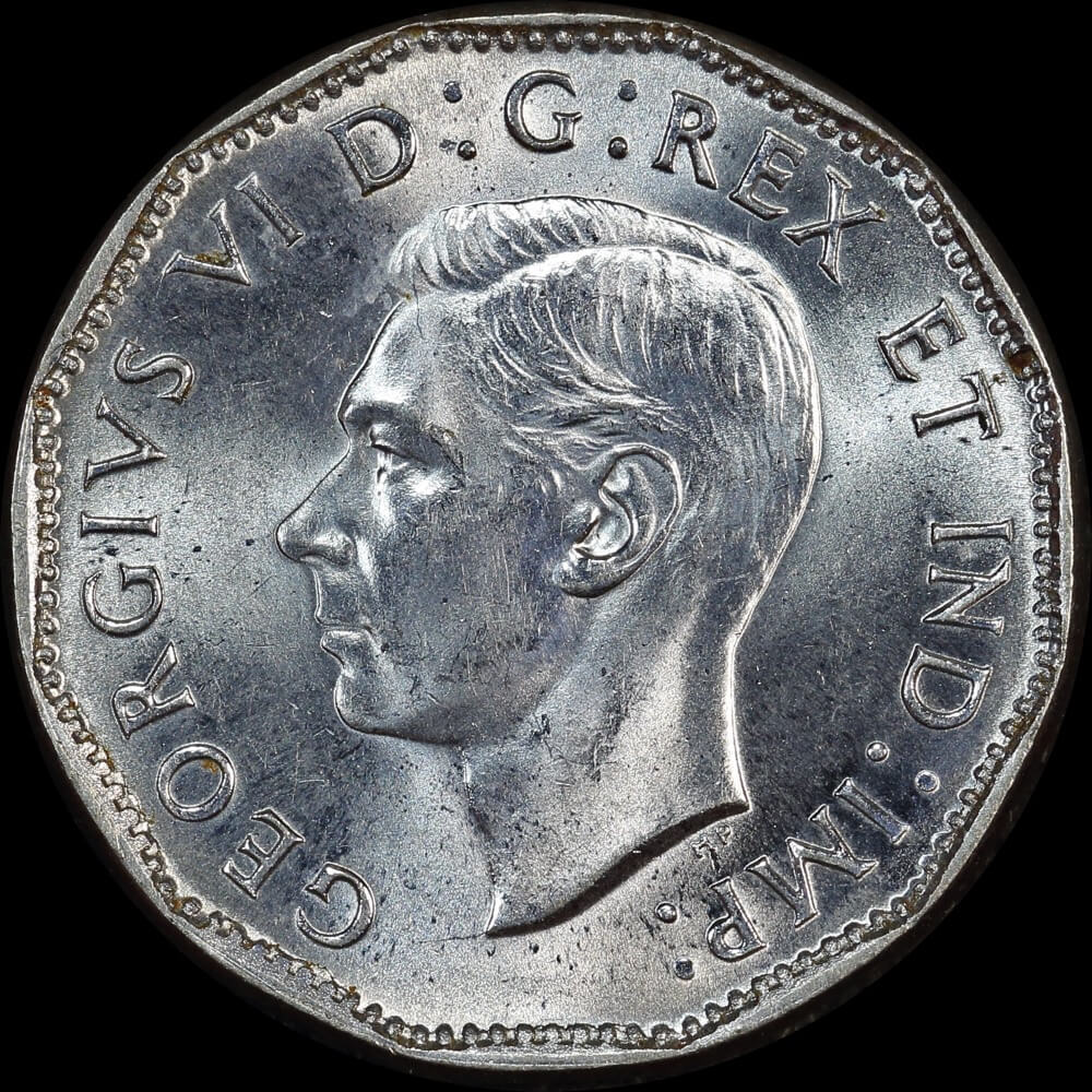 Canada 1945 Chrome-Plated Steel 5 Cents KM#40a Choice Uncirculated product image