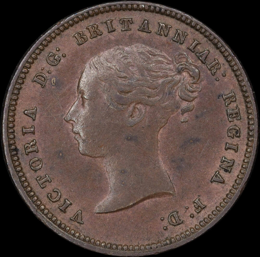1844 Copper Half Farthing Victoria S#3951 Uncirculated product image
