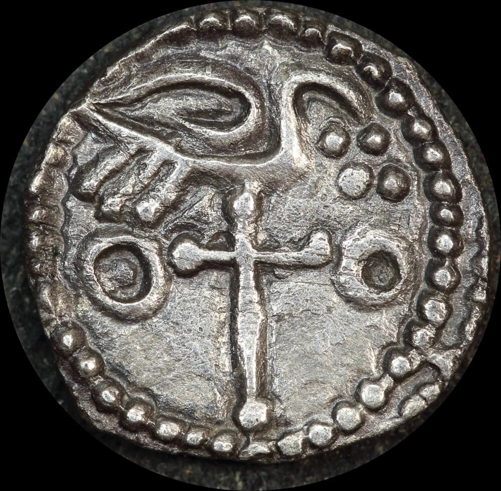 Anglo Saxon Silver Sceat 710 ~760 AD Series J S# 802 good VF product image