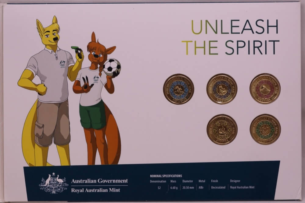 2020 Coloured Coin Collection Olympic Games Unleash the Spirit product image
