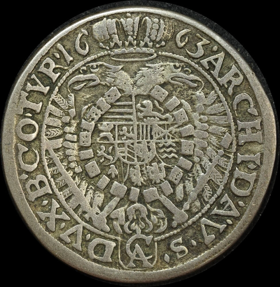 Austria 1632 Silver 10 Kreuzer KM# 589.2 good VF product image