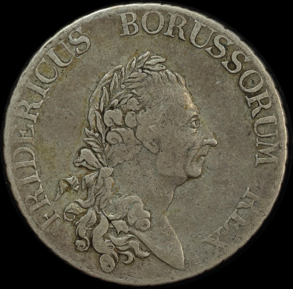 German States (Prussia) 1786 Silver Thaler KM# 332.1 about VF product image