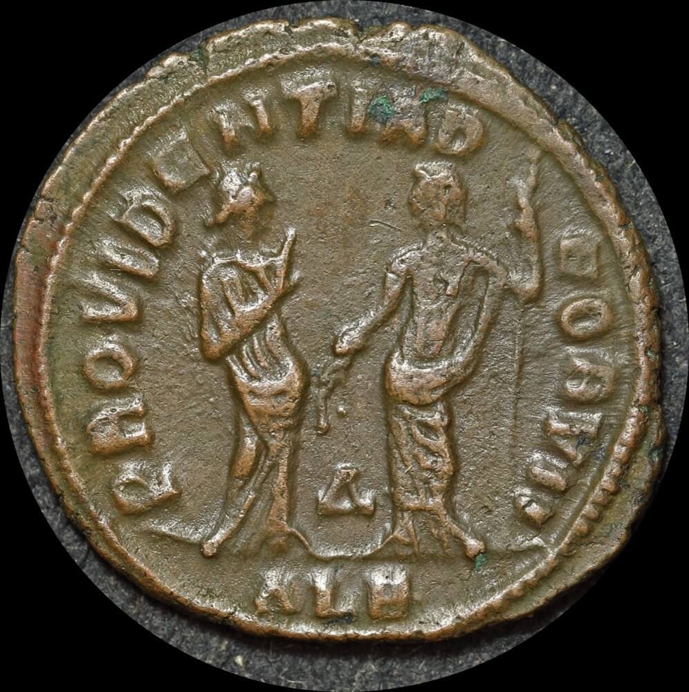 Ancient Rome (Imperial)  308 AD Dicletian Copper Follis Providentia  RIC VI Alexandria 91a Very Fine