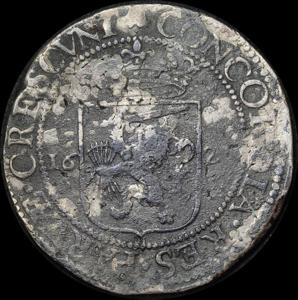 Netherlands (Holland) Undated Silver Rijksdaalder ex Batavia shipwreck Fine