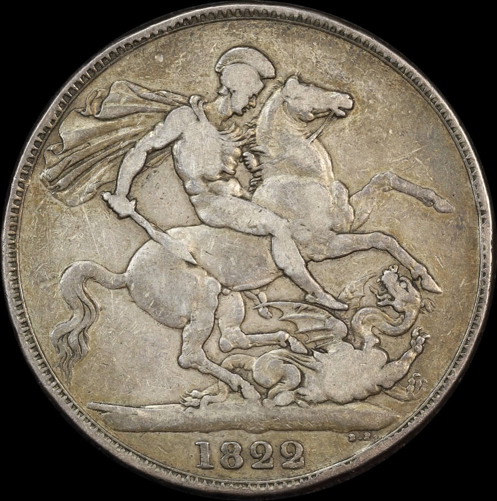 1822 Silver Crown George IV S#3805 about VF product image