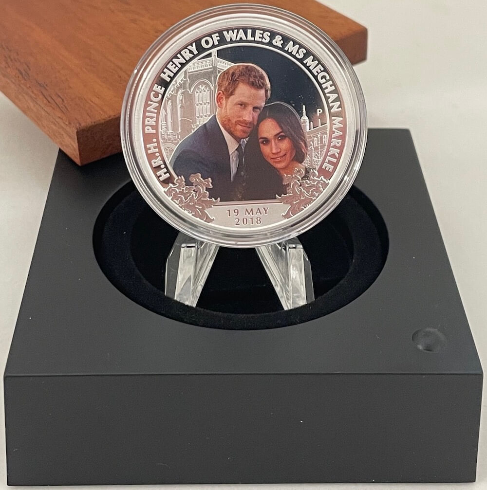 2018 Silver 1oz Proof  Coin Marriage of Harry and Meghan
