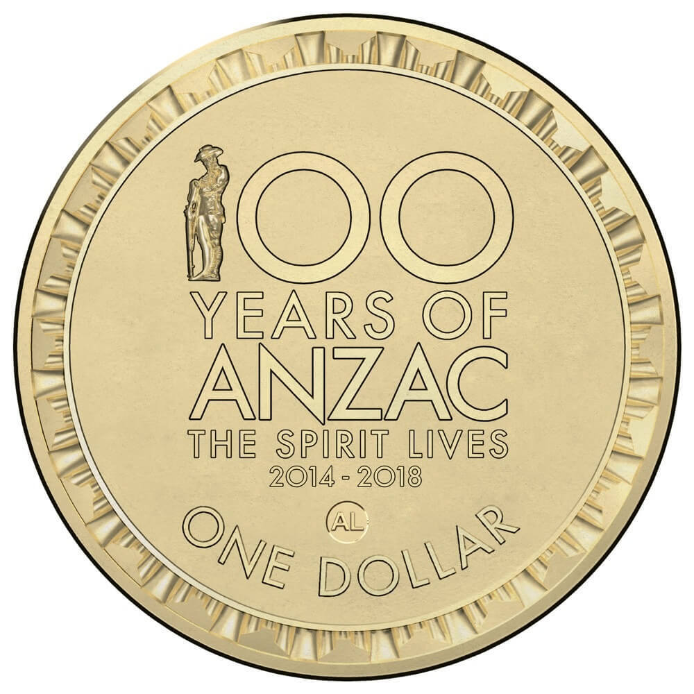 2014 $1 Coin 100 Years of ANZAC Albany Counterstamp product image