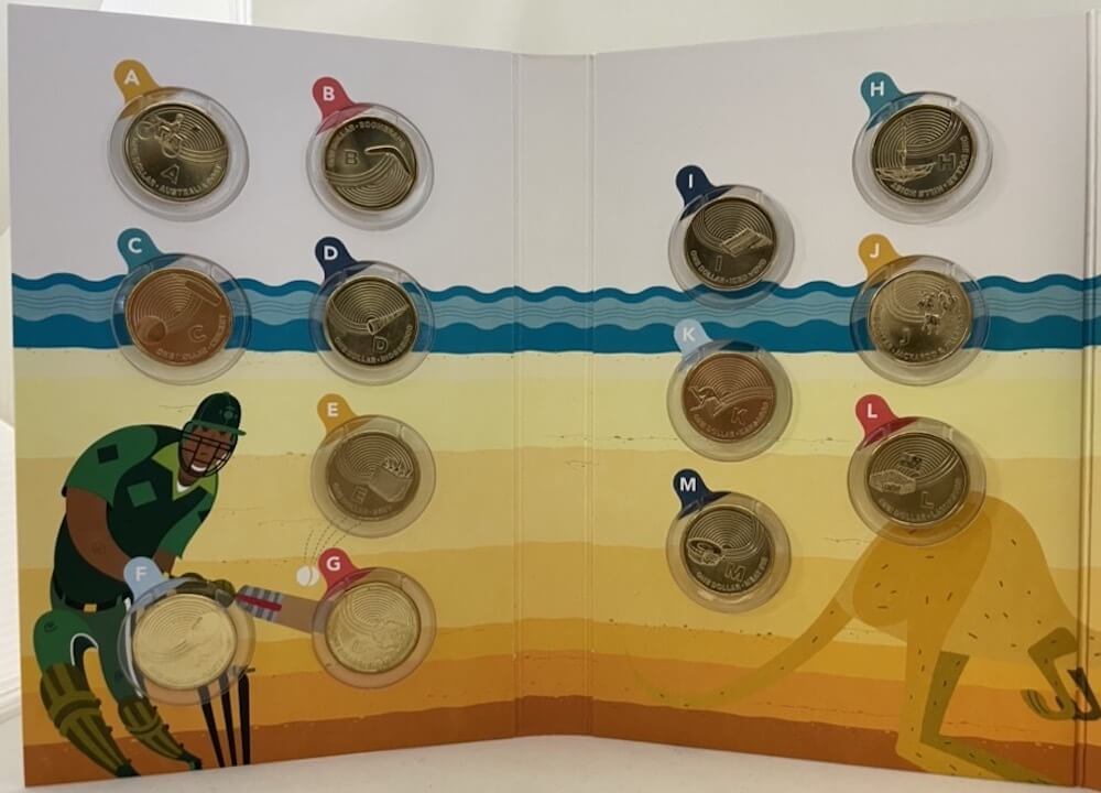2019 1 Dollar Coin Set The Great Aussie Coin Hunt in Folder product image