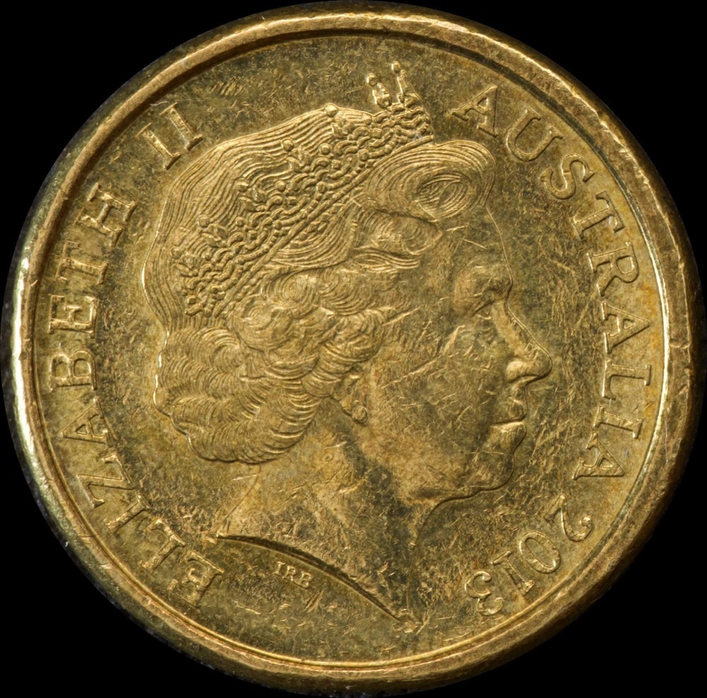 2013 Coloured 2 Dollar Coin Purple Crown Coronation about Unc