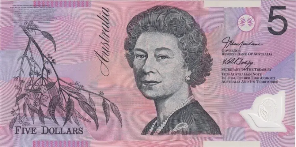 2002 $5 Note MacFarlane/Henry BA02 1st Prefix R220aF Uncirculated