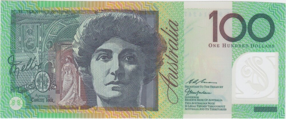 1999 $100 Note AA99 First Prefix Macfarlane/Evans R618bF Uncirculated