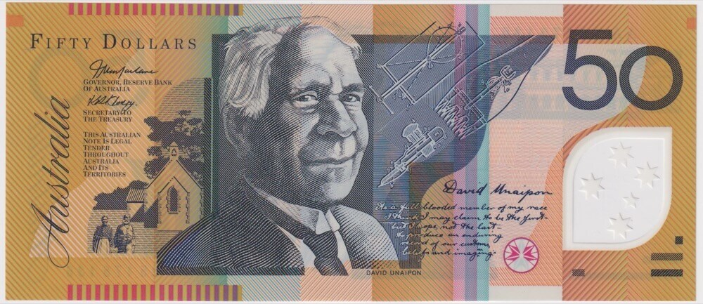 2005 $50 Note AA05 First Prefix MacFarlane/Henry R520cF Uncirculated