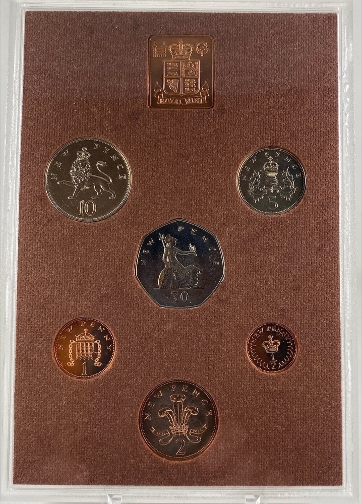 1974 Proof Set Coinage of Great Britain and Northern Ireland 